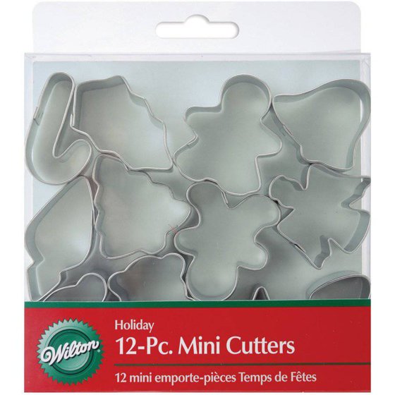 Wilton Holiday Mini Cookie Cutter set of 12, 23081250