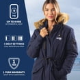 thumbnail image 6 of Terra Women's Heated Parka by Gobi Heat, 6 of 11