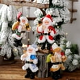 thumbnail image 5 of Small Santa Claus Standing Pose Doll Stand Articles Christmas Doll Pendant Pose Resin Santa Claus Decor Practical, 5 of 6