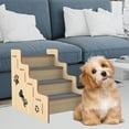 thumbnail image 6 of balikha Wooden House Staircase for Bedtime, Accessories, Pet Reserves, Dog Climbing Conductors, Dog Step for Small Dogs Cats Older Animals Interiors 4 layer, 6 of 9
