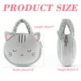 thumbnail image 2 of Lazada Kitty Handbag Baby Girl Gifts Hand Purse Gray Cat Purses Age1-3 6inches, 2 of 9