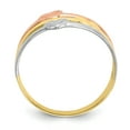 thumbnail image 2 of Primal Gold 10 Karat Two-tone with White Rhodium-plated Heart Ring, 2 of 8