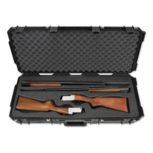 SKB Cases iSeries 3614 Hard Exterior Double Custom Breakdown Shotgun Case,  Black