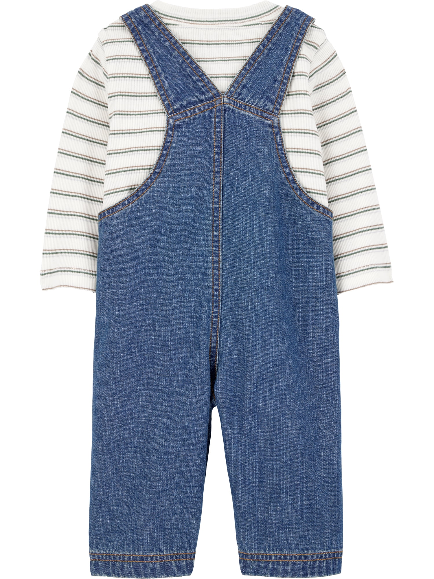 Carter's Child of Mine Baby and Toddler Boy Overalls Set, 2-Piece, Sizes 0/3-24 Months