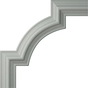 15 1/8"W x 15 1/8"H, Bedford Panel Moulding Corner (matches moulding PML02X01BE)