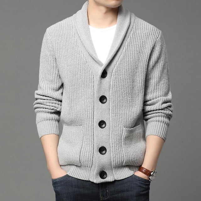 2023 Vintage Mens Sweater Autumn Winter Knitted Men Cardigan Sweater Long Sleeve Casual Coats Jacket Mens Clothing Streetwear