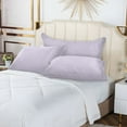 thumbnail image 6 of Light Purple Plush Pillow Cases Body Size Ultra Soft Warm Pillowcases with Zipper 20"x54", 6 of 9