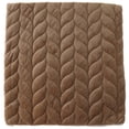 thumbnail image 4 of Cojín Cuadrado De Suave Funda De Almohada De Cojines Lavable Sólido De Secado café, 4 of 7