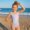 thumbnail image 2 of Girls One Piece Swimsuits 5T Swimsuit Girls Bathing Suits For Girls, 2 of 8