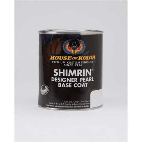 House Of Kolor SHIMRIN PBC44-Q01 Designer Pearl Series Universal Basecoat, 1 qt Can, Snowhite