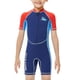 thumbnail image 1 of Naiovety Trajes de neopreno de 2MM, trajes de baño para niños, traje de neopreno de manga corta a prueba de sol, mono antimedusas para esnórquel, surf, Deportes acuáticos azul marino XL Naiovety OD003650-04, 1 of 1