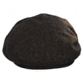 thumbnail image 2 of Troubadour Tweed Wool Blend Ivy Cap - S - Brown, 2 of 6