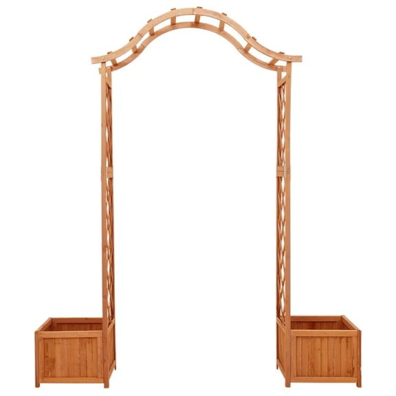 Casafoyer Garden Pergola with Planter Solid Firwood