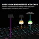 thumbnail image 3 of Teclado mecánico para juegos, teclado flotante con retroiluminación LED arcoíris, anti-fantasma de 87 teclas, ergonomía, resistente al agua", 3 of 5