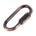 thumbnail image 1 of Unique Bargains 4mm Oval Shape Quick Link Screw Lock Chain Connector Red Bronze 10 Pack, 1 of 5