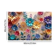thumbnail image 3 of CaiYueKe 2D Flat Print Floral Bath Mat Non-Slip Absorbent Fast-Drying Bathroom Rug Soft with Vibrant Flower Patterns Machine Washable Floor Mat for Kitchen Laundry Room Decor, 3 of 8
