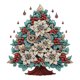 thumbnail image 1 of Resina Con Forma Especial Navidad JShteea Con Diamantes Parciales Serie Navideña 30*30CM, 1 of 9