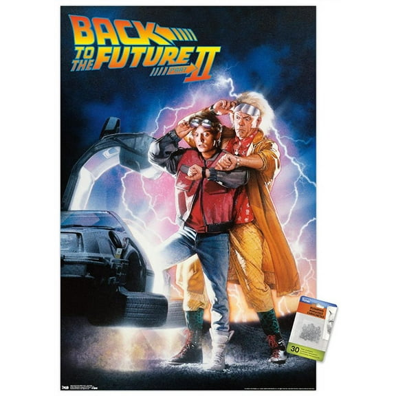 Back to the Future Part II - One Sheet Wall Poster with Pushpins, 22.375" x 34"