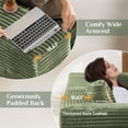 thumbnail image 6 of Wiilayok U Shaped Sectional Sofa,Modular Cloud Corduroy Sofa Couch with Extra Deep Seat for Living Room Sofa, No Assembly, Green, 6 of 9