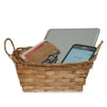 thumbnail image 2 of Garden Winds Square Bamboo Utility Basket with Ear Handles 9in, 2 of 4