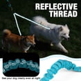 thumbnail image 5 of Jewyow Double Dog Leash,  360° Swivel Tangle Free Bungee Walking Training for Large Medium Dogs, Reflective Dog Leash for 2 Dogs, Blue, 5 of 7