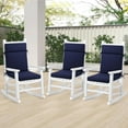 thumbnail image 7 of Outdoor Chair Cushions, Patio Furniture Cushions, Rocking Chair Cushions Waterproof, 21" x 20", Outdoor Seat Cushions with Straps for Chair Set of 2, 7 of 7