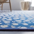 thumbnail image 6 of SAFAVIEH Journey Jancis Polka Dot Machine Washable Area Rug, Navy/Beige, 7'9" x 10', 6 of 7
