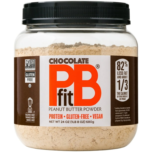 PBfit Chocolate Peanut Butter Powder, 24 oz - Walmart.com - Walmart.com