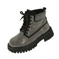 thumbnail image 3 of LTTVQM Rhinestone Combat Boots Womens Platform Chunky Heel Lug Sole Lace Up Ankle Boots Anti-Skid Casual Comfortable Fall Winter Outdoor Walking Boots Black 40(US-8), 3 of 4