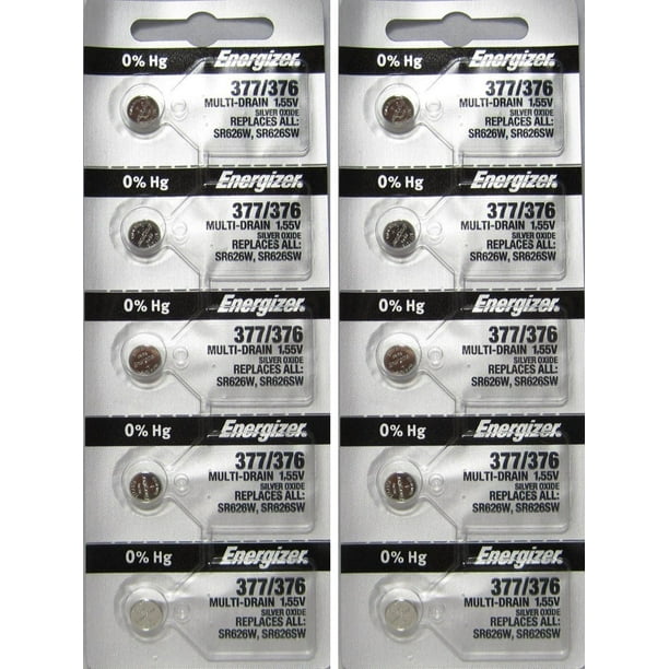 377 376 Battery Sr626sw Energizer Watch Batteries 15 Batteries Walmart Com Walmart Com