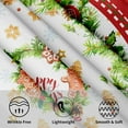 thumbnail image 3 of Christmas Ball Round Tablecloth 60 Inch Happy Holidays Waterproof Table Cover Home Restaurant Kitchen Picnic Party Decoration, 3 of 7