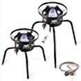 thumbnail image 3 of ARC Propane Burners For Outdoor, 15“ Wok Burner Single Propane Burner With Adjustable Legs, 65,000BTU Cast Iron Portable Propane Stove Great For Camping And Turkey Frying, Crawfish Cooking, 3 of 4