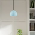thumbnail image 2 of 41181-74 Livex Lighting Piedmont - 1 Light Globe Pendant In Industrial Style-15 Inches Tall and 10 Inches Wide-Shiny Baby Blue Finish    -Traditional, 2 of 10