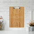 thumbnail image 4 of GZHJMY Office Clipboard Basketball Court Clipboard Plastic Clipboard for Classroom A4 Standard Letter Size 9" x 12.5" with Low Profile Metal Clip Decorative Clip Boards for Teacher, 4 of 6