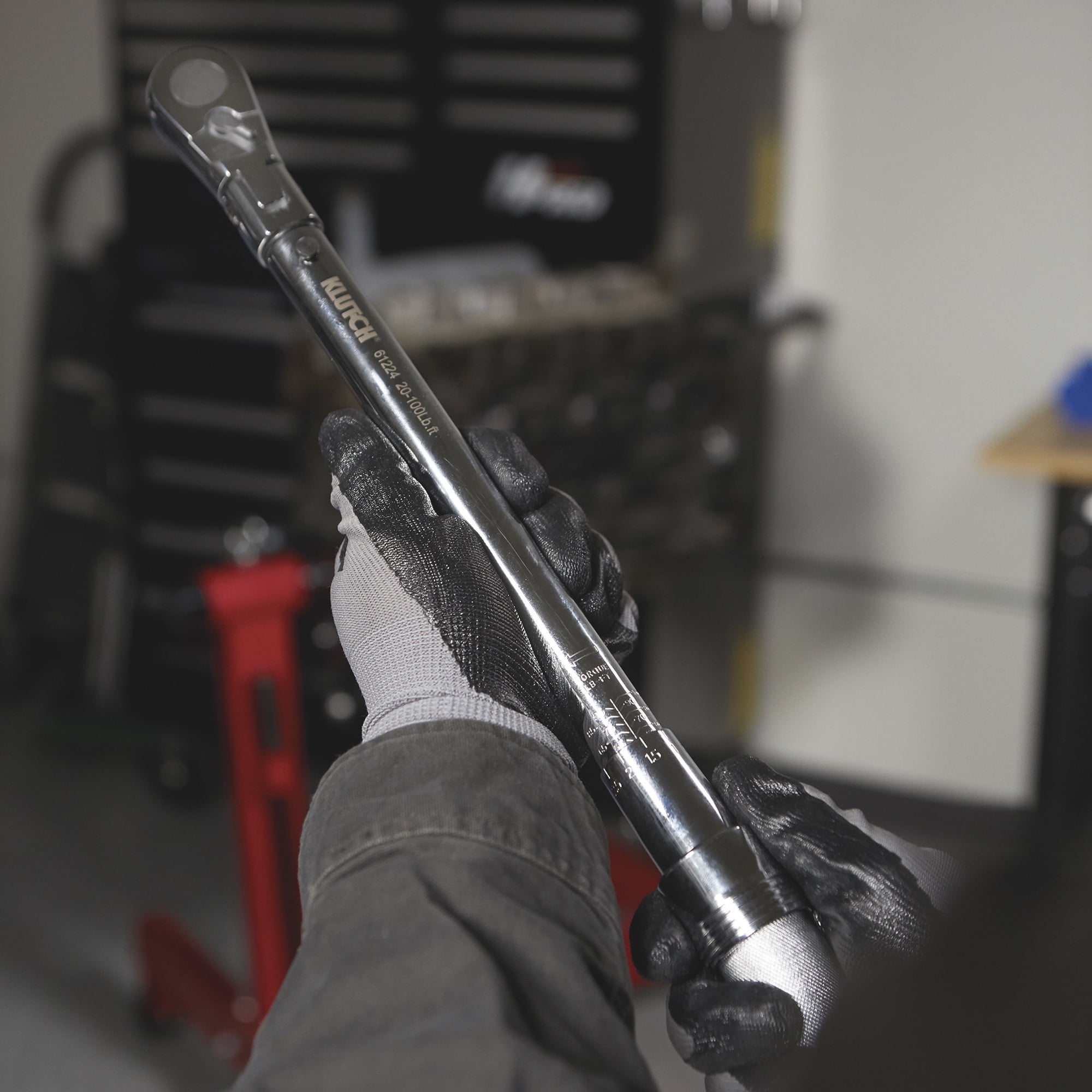 Klutch Flex Head Torque Wrench, 3/8in.-Drive