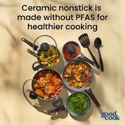 GoodCook Ceramic Nonstick, 10pc Set, Black