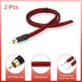 thumbnail image 3 of Uxcell 2 Pcs Cable RCA Chapado en Oro, 1.96ft (0.6 metros) Cable de Audio RCA a Extremo Abierto de Cable Desnudo, Cable de Extensión RCA para Guitarra, Altavoces, Equipos de Audio, 3 of 6