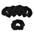 thumbnail image 1 of 5 Pcs Chouchous Élastiques Bandeau Doux Attaches Cheveux Noir, 1 of 8