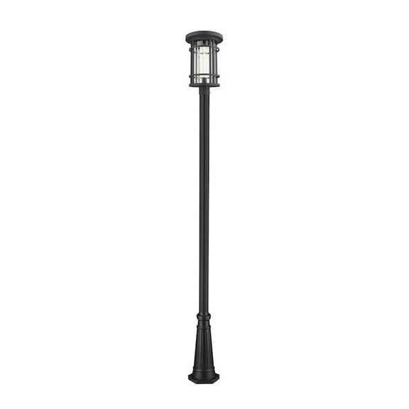 Jordan 1 Light Outdoor Post Mounted Fixture Clear Seedy