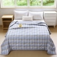 thumbnail image 1 of Cool Summer Quilt Air Conditioned Blanket Super Soft for Bedroom Home - Polyester Brushed Fiber Lightweight - Refreshing Breathable Bedding, 1 of 6