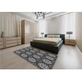 thumbnail image 5 of Ahgly Company Machine Washable Indoor Square Transitional Gunmetal Gray Area Rugs, 5' Square, 5 of 7
