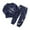 Navy, variant on Gubotare Boy Pajamas Set Baby Boys Girls Cotton 2 Piece Pajamas Toddler Boys Striped Long Sleeve Sleepwear Set Cute Printed Loungewear Pjs (Light Purple,3-6 Months)