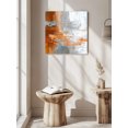 thumbnail image 5 of Wall Art Prints, Abstract Orange Grey Framed Canvas Prints for Bedroom Living Room Bathroom Office, Modern Minimalist Street Art Gallery Wrap Wall Art Poster for Gifts Home Decor 8"x8", 5 of 8