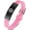 Pink, variant on Multi-religiou Wicca Jewelry - Adjustable Pentacle Pentagram Silicone Strap Bracelet - Supernatural Sacred Symbols Star of David Cross Om Yin Yang Triquetra Rubber Wristband for Protection, Pink