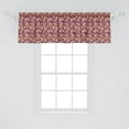 thumbnail image 2 of Nature Window Valance, Autumn Themed Minimalist Leaf Print Art Botanical Forest Bloom Pattern, Curtain Valance for Kitchen Bedroom with Rod Pocket, 54" X 18", Plum Apricot and Beige, by Ambesonne, 2 of 2