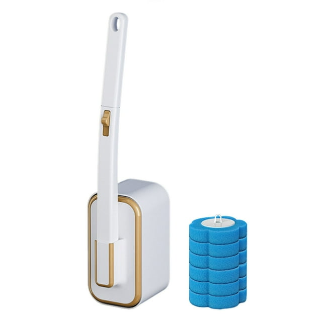 Cleaning Solution for Bathroom Cleaning Set with Disposable Heads and One Toilet Brush | Cleaning Brush 2 Platform Competitor Listing for Efficient Sanitation and Convenience