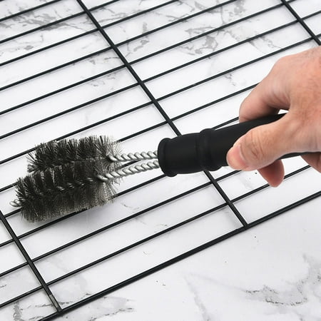 

GiliGiliso Barbecue Brush Double-headed Outdoor Multifunctional Brush Wire Copper Wire Barbecue Oven Special Cleaning Brush Barbecue Mesh Barbecue Oven Special Brush Gift