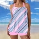 thumbnail image 2 of Mujeres Bikini Trajes de Baño Vintage Impreso Conservador Falda de Playa, Traje de Baño de Dos Piezas para las Vacaciones, 2 of 9
