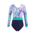 thumbnail image 2 of iiniim Kids Girls Athletic Sport Gymnastic Leotard Dance Unitard Floral Long Sleeve Bodysuit Jumpsuit, 2 of 7