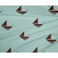 thumbnail image 5 of oneOone Polyester Lycra Pastel Mint Fabric Nautical Craft Projects Decor Fabric Printed By The Yard 56 Inch Wide, 5 of 5